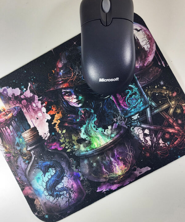 Witch Collage Gothic Print Mousemat