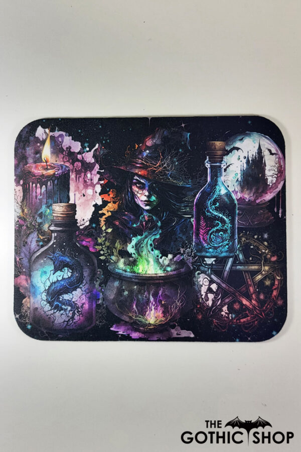 Witch Collage Gothic Print Mousemat