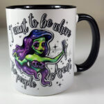 Zombie Mermaid Introvert Gothic Ceramic Mug