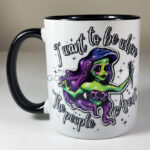 Zombie Mermaid Introvert Gothic Ceramic Mug