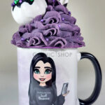 Minding My Own Small Business Goth Lady Ceramic Mug