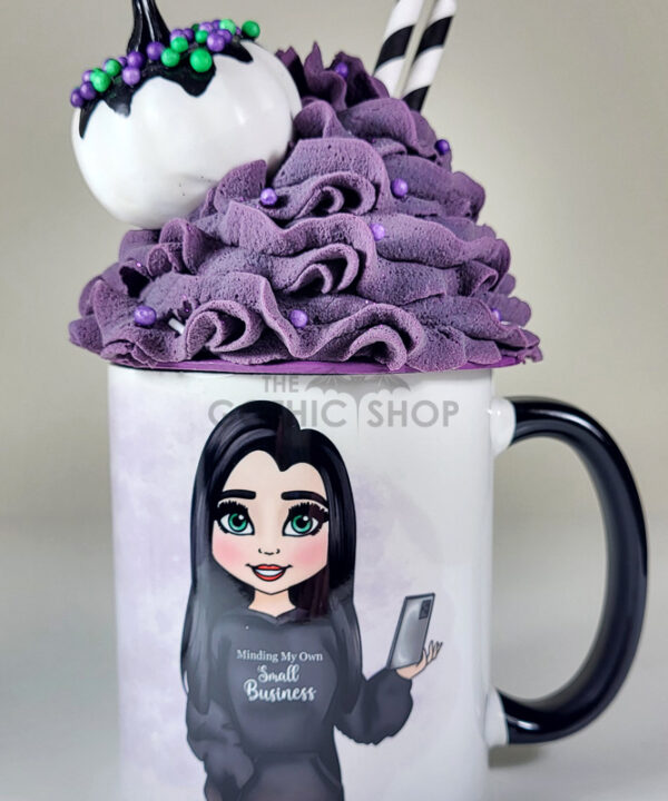Minding My Own Small Business Goth Lady Ceramic Mug