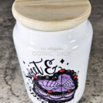 Spooky Heart Goth Cake Small Cookie Jar Tea Container