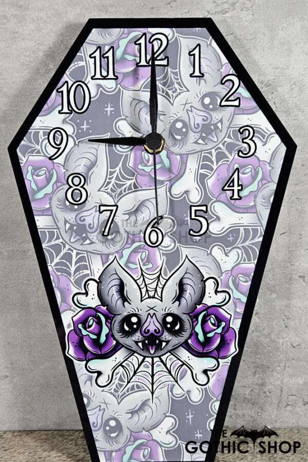 14139-rose-bat-coffin-gothic-clock-3