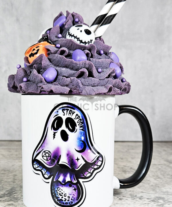 Ghoul Mushroom GhoulShroom Stay Spooky Gothic Ceramic Mug
