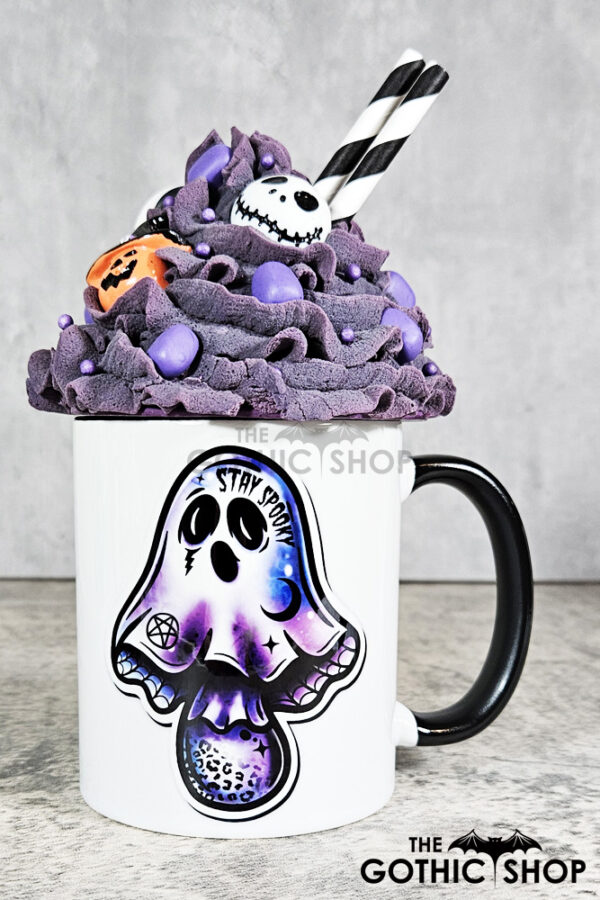 Ghoul Mushroom GhoulShroom Stay Spooky Gothic Ceramic Mug