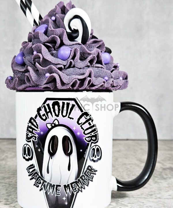 Sad Ghoul Club Lifetime Member Ghost Gothic Ceramic Mug