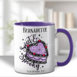 sweet spooky heart goth cake gothic mug with option to personalise