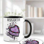 sweet spooky heart goth cake gothic mug with option to personalise