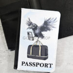 Travelling Crow Passport & Credit Card Holder