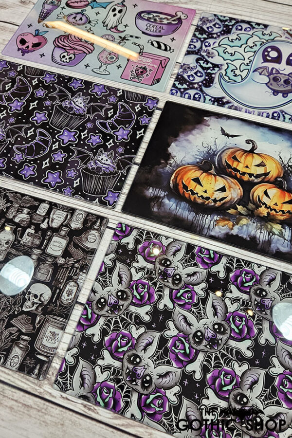 gothic print chopping boards