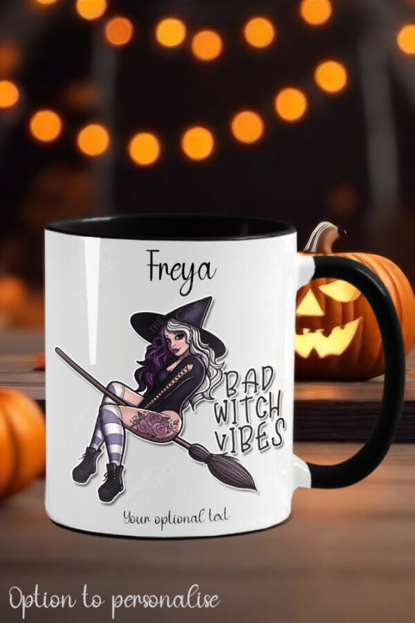 bad witch vibes ceramic mug