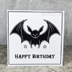 Bat Happy Birthday Goth Greetings Card