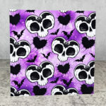 Skull Heart & Bats Gothic Greetings Card