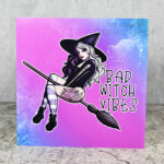 Bad Witch Vibes Gothic Greetings Card