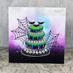 Skull Tiered Cake Gothic Greetings Card