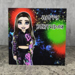 14278-graffiti-girl-party-gothic-greetings-card-2