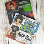 Personalised Punk Goth Girl Birthday Greetings Cards