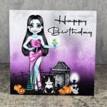 Stitched Up Sally Birthday Gothic Greetings Card