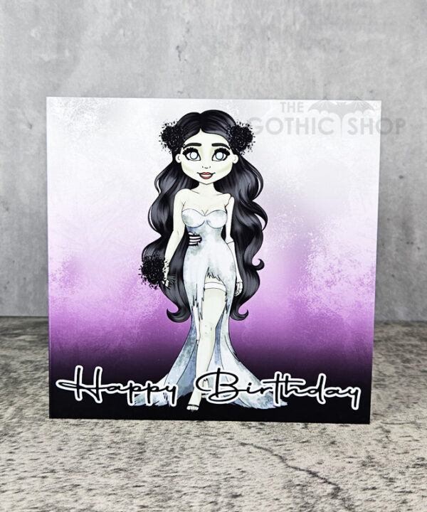 Til Death Zombie Bride Happy Birthday Gothic Greetings Card