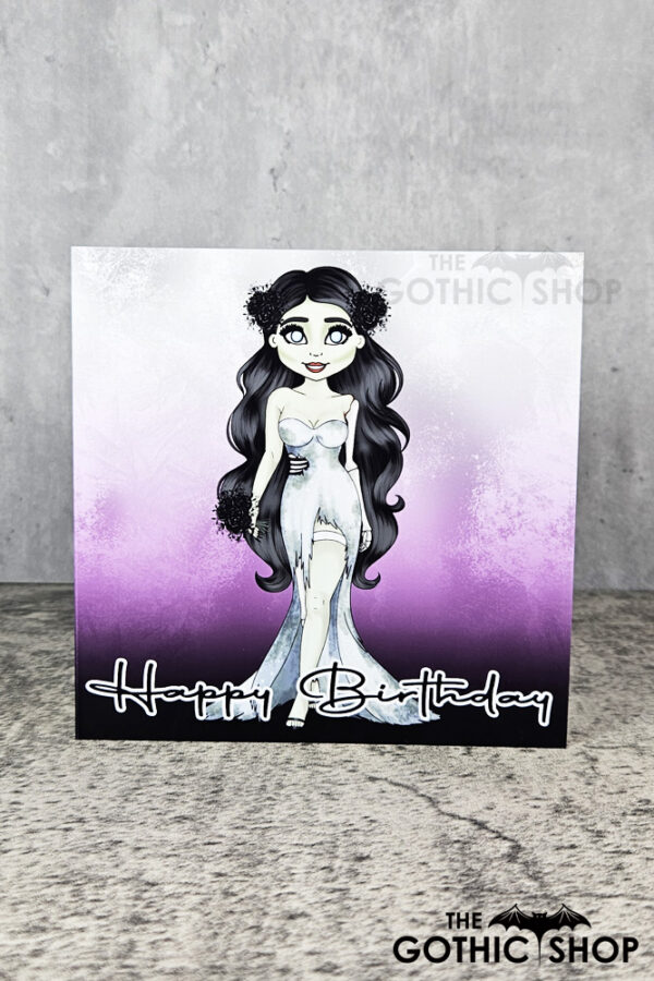 Til Death Zombie Bride Happy Birthday Gothic Greetings Card