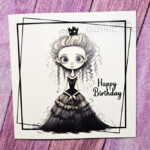 Gothic Victorian Princess Birthday Gothic Greetings Card
