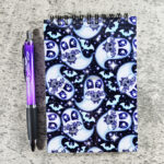 Snuggle Ghost with Baby Bat A6 Notepad
