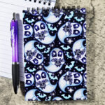 Snuggle Ghost with Baby Bat A6 Notepad