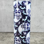 Snuggle Ghost with Baby Bat Gothic Skinny Tumbler