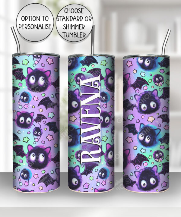 sooty bats pastel gothic 20oz straight tumbler
