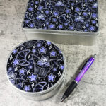 Purple Berry Bat Cupcakes Gothic Keepsake Tins