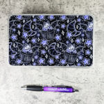 Purple Berry Bat Cupcakes Gothic Keepsake Rectangular Tin