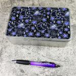Purple Berry Bat Cupcakes Gothic Keepsake Rectangular Tin