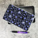 Purple Berry Bat Cupcakes Gothic Keepsake Rectangular Tin