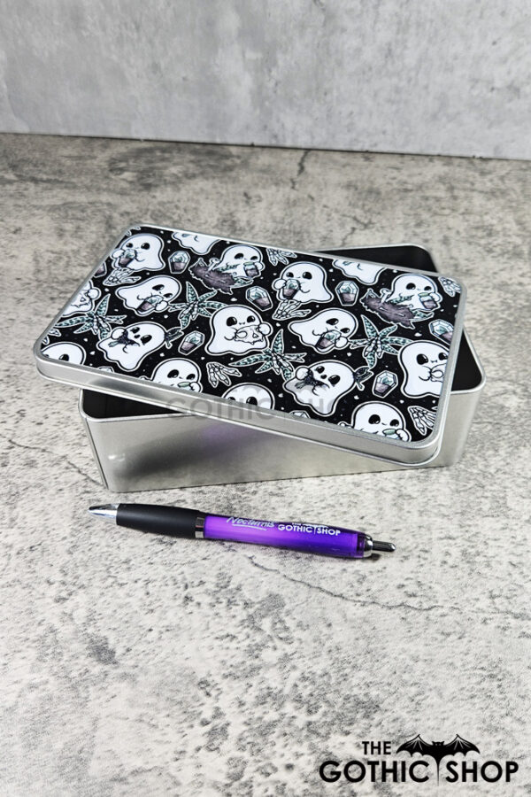 Collector Ghost Gothic Keepsake Rectangular Tin