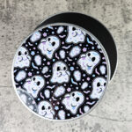 Ghosts & Coffins Neon Bats Gothic Keepsake Round Tin