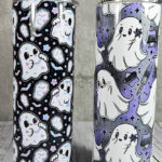 Popsicle Ghosties Grey & Purple Gothic Tumbler