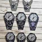 Coffin Shaped Metal Gothic Clocks