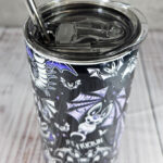 frickin bats purple gothic 20oz straight tumbler