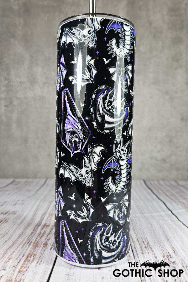 frickin bats purple gothic 20oz straight tumbler
