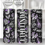 frickin bats purple gothic 20oz straight tumbler with option to personalise