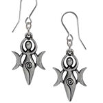 Danu Goddess Pewter Earrings by Alchemy Gothic