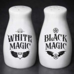 White & Black Magic Salt and Pepper Set by Alchemy Gothic