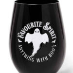Favourite Spirit Ghost Stemless Black Glass by Alchemy Gothic