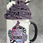 Wake Me Up When It's Halloween Gothic Ceramic Mug