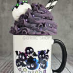 Sooty Bats & Stars Gothic Halloween Ceramic Mug