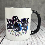 Sooty Bats & Stars Gothic Halloween Ceramic Mug