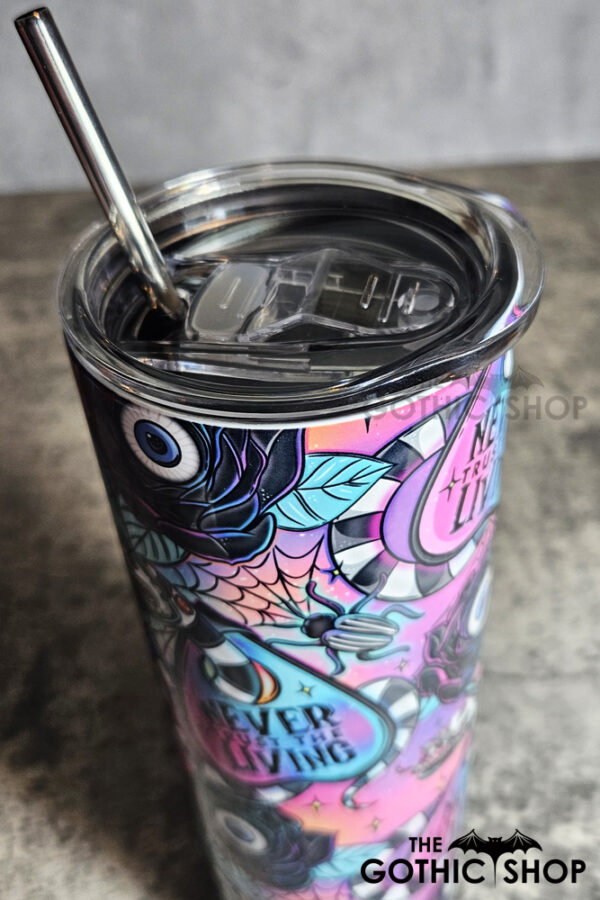 Never Trust The Living Sandworms & Planchettes Gothic Halloween Tumbler
