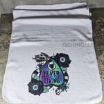 Never Trust The Living Sandworm & Planchette Gothic Waffle Tea Towel