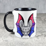 Bisexual Pride Flag Bat LGBTQ+ Ceramic Mug